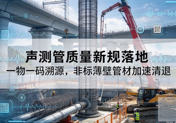 秦安声测管质量新规落地，一物一码溯源，非标薄壁管材加速清退