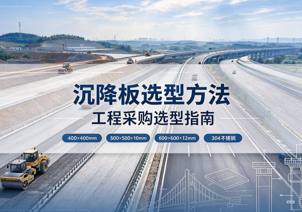 秦安沉降板选择方法